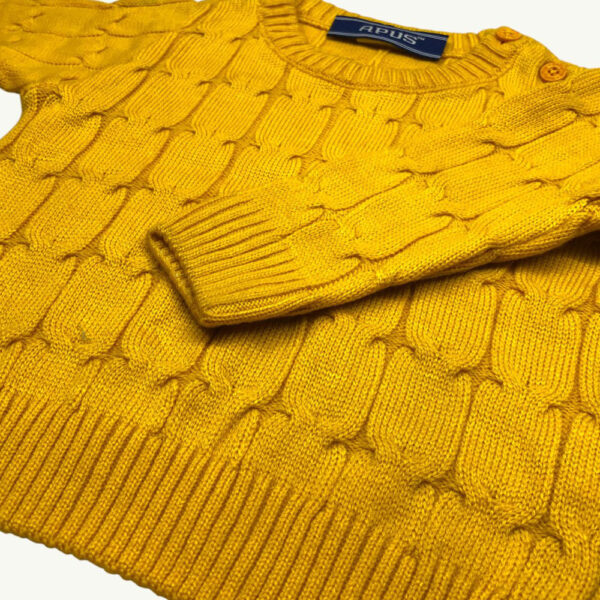 Apus Elegant Cable Knit Baby Sweater - Image 2