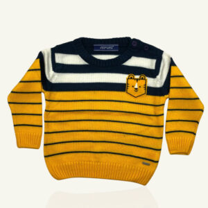 Apus cutie pie striped unisex winter wear sweater pullover
