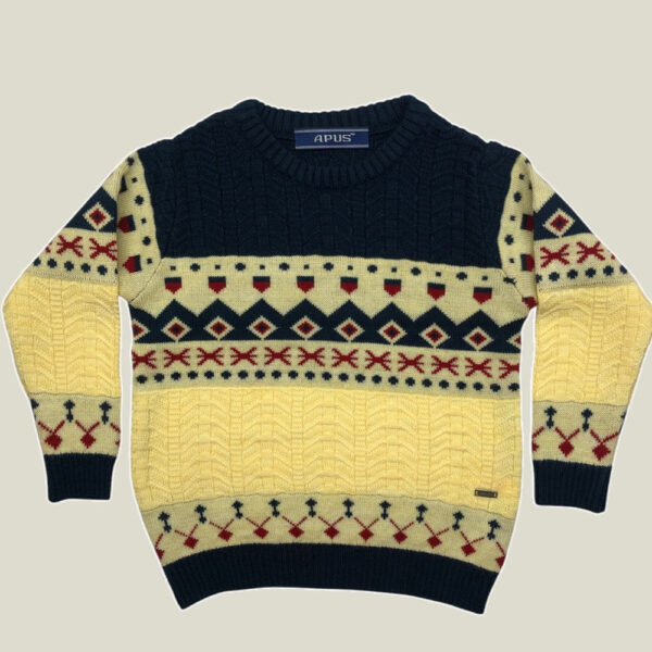 Apus Unisex Jacquard Winter Wear Sweater Pullover