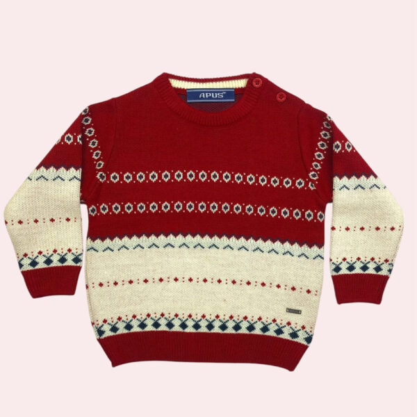 Pretty Baby Jacquard Sweater with Pajama