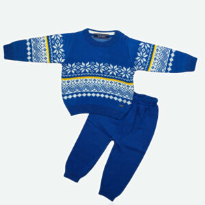 Elegant Jacquard Sweater with Pajama