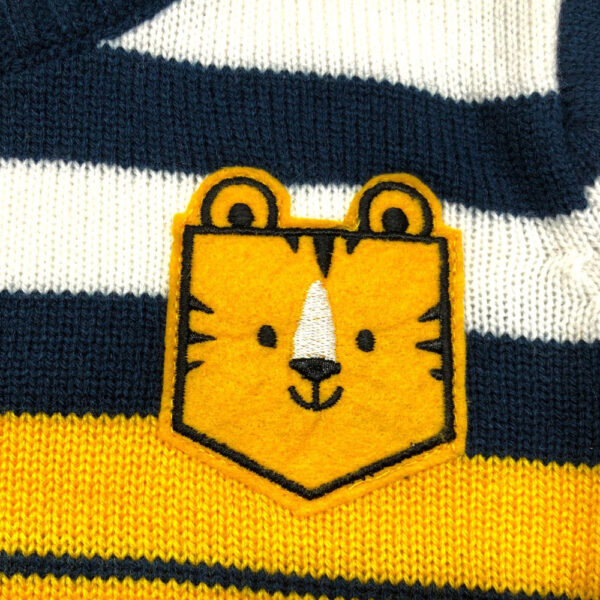 Apus cutie pie striped unisex winter wear sweater pullover - Image 4