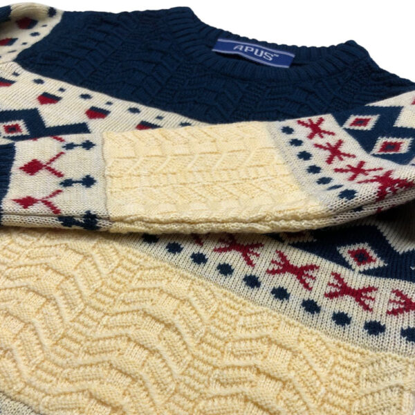 Apus Unisex Jacquard Winter Wear Sweater Pullover - Image 4