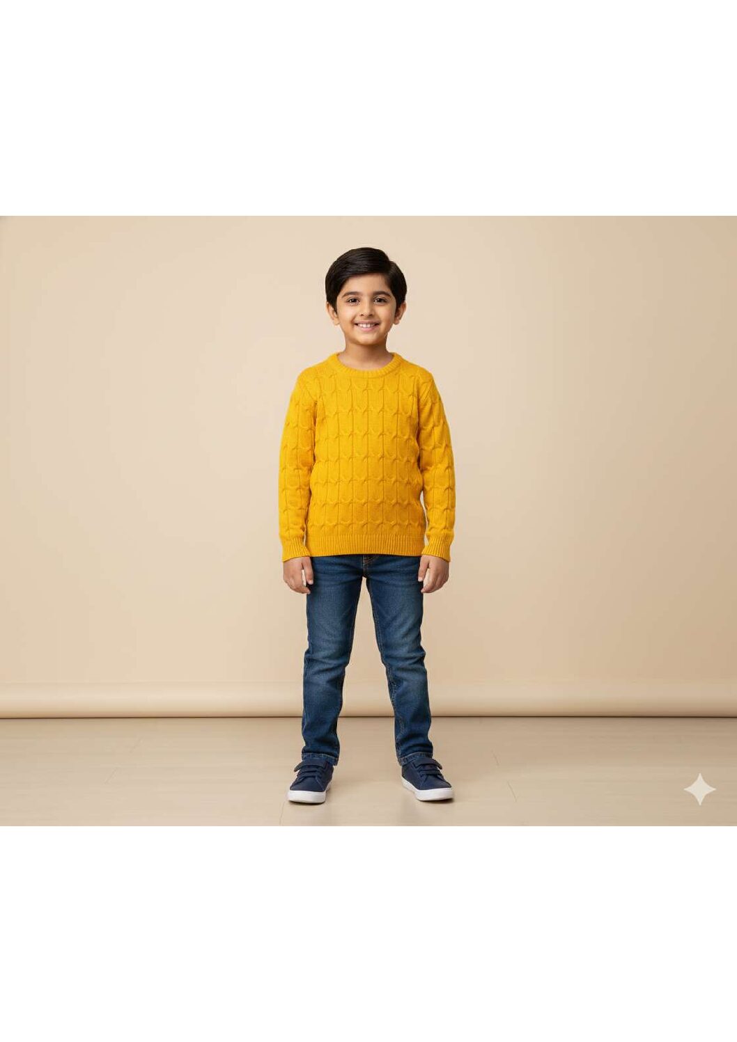 Apus boys elegant cable knit sweater