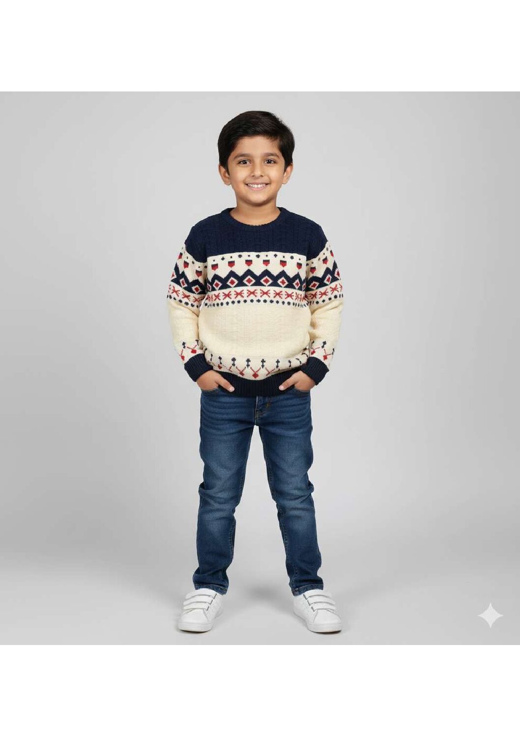 Apus Unisex Jacquard Winter Wear Sweater Pullover