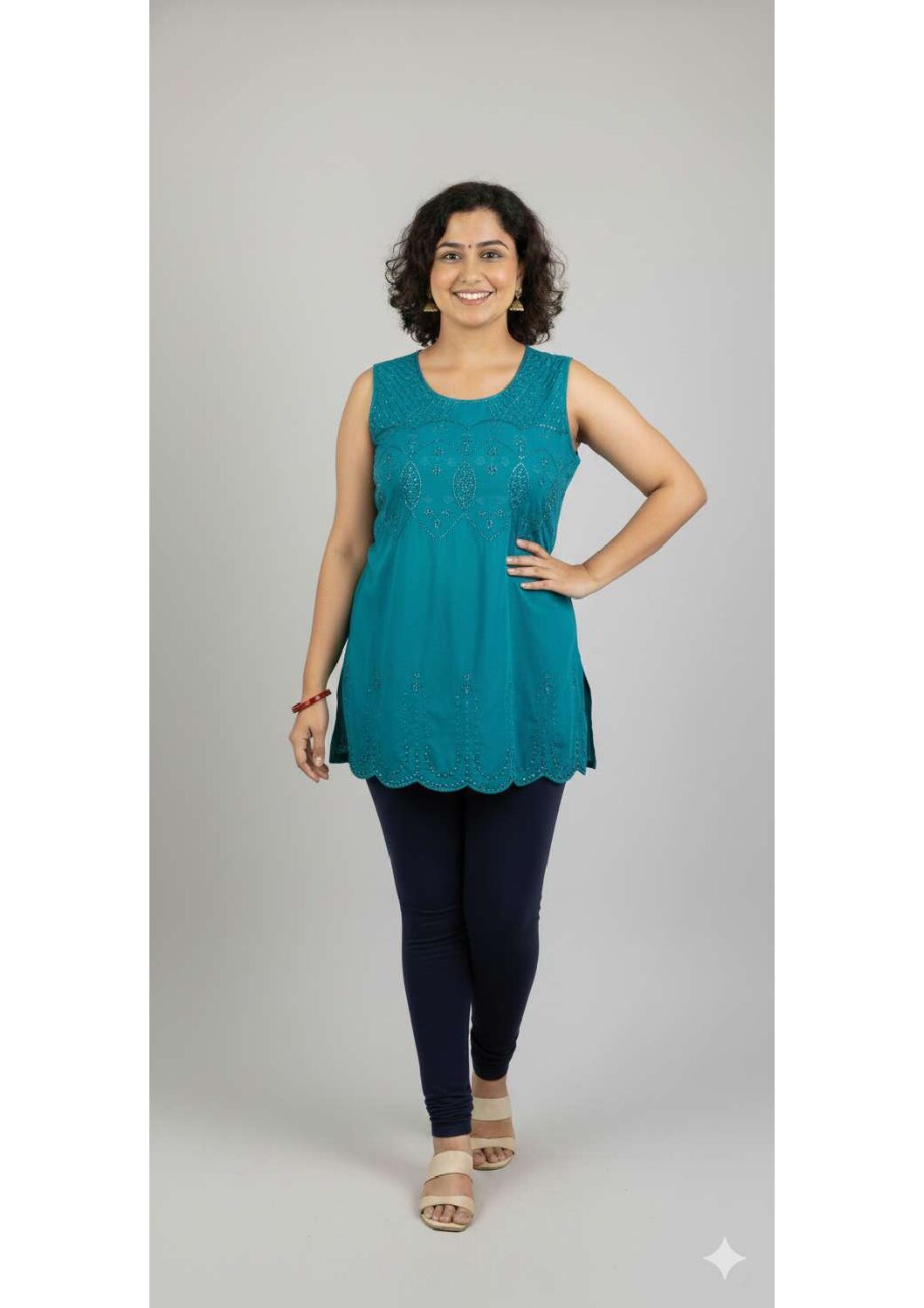 Women tank top with glorious embroidery