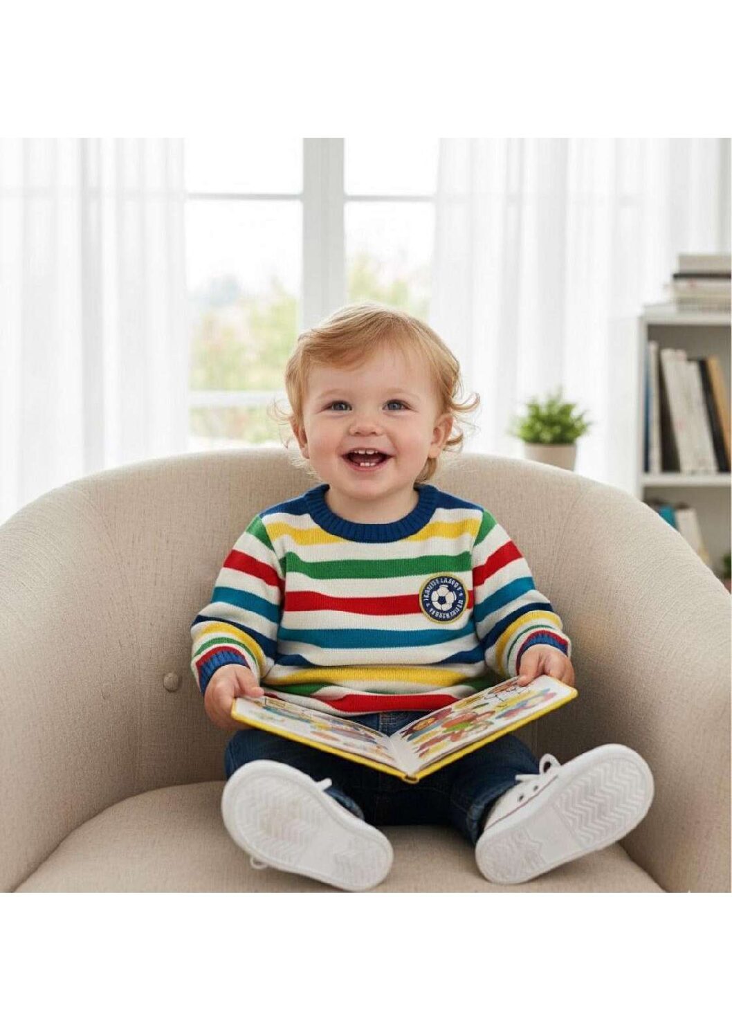 Baby boys flawsom srtiped sweater